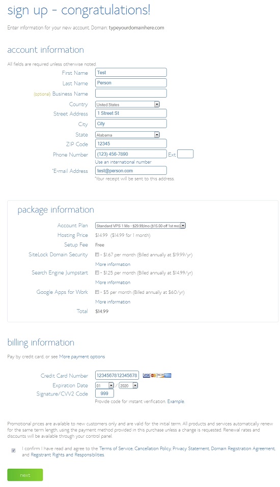 Bluehost Signup Instructions 3